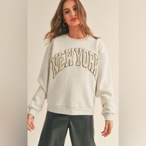 MIOU MUSE NEW YORK VARSITY SWEATSHIRT